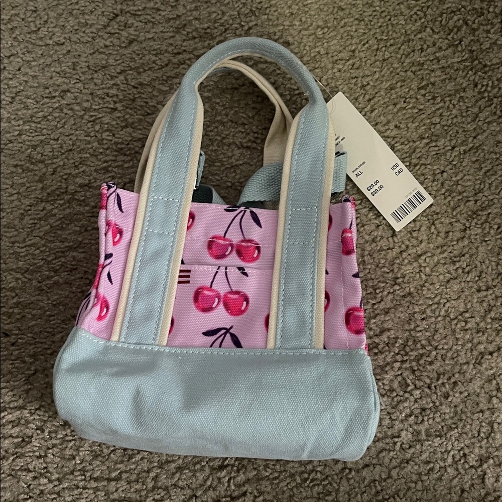 Urban Outfitters Mini cherry tote bag with shoulder strap